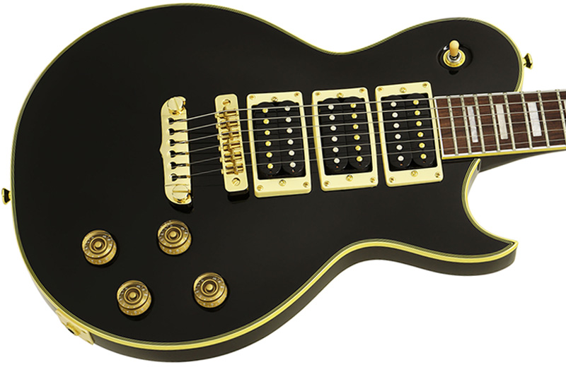 Aria　PE-CORE　II　Pro　エレキギター　ブラック　EMGピックアップ搭載モデル