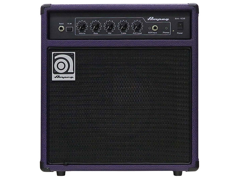 Ampeg／BA-108 Purple】小型ベース・アンプのパープル・レザー 