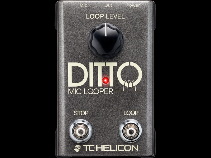 TC-Helicon】超シンプルなマイク用ルーパー・ペダル「Ditto Mic Looper ...